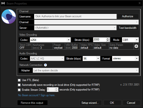 New XSplit 2.9 Update with Beam FTL Support