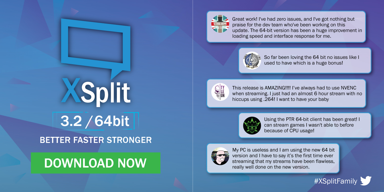 XSplit Broadcaster 3.2, the fastest XSplit ever