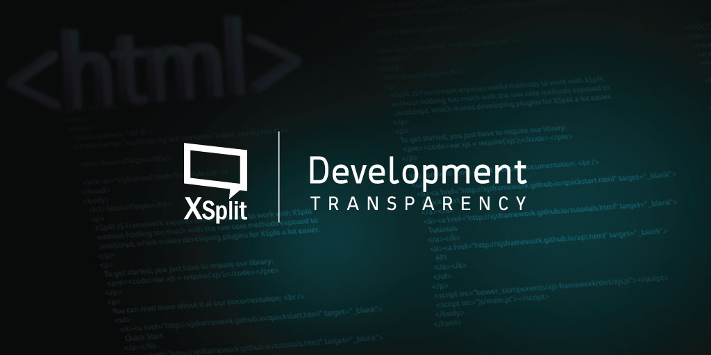 XSplit Future Transparency
