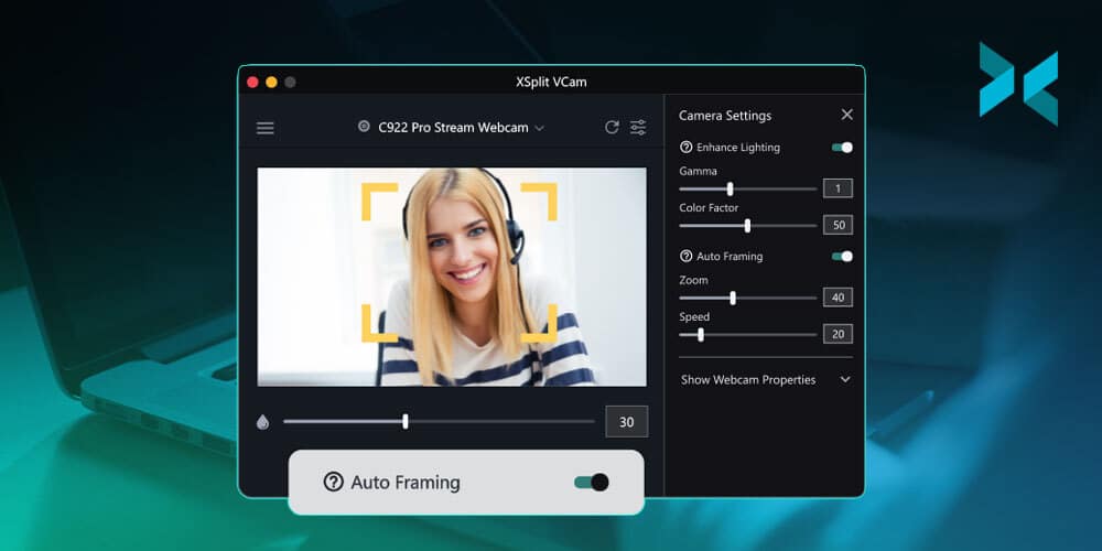 Auto-Framing comes to XSplit VCam
